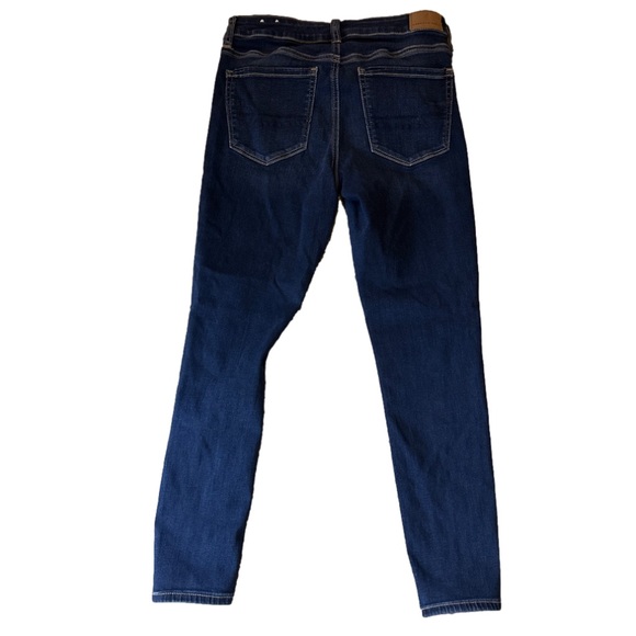 American eagle outfitters next level stretch jeggings darkwash sz 6short length - Picture 2 of 5